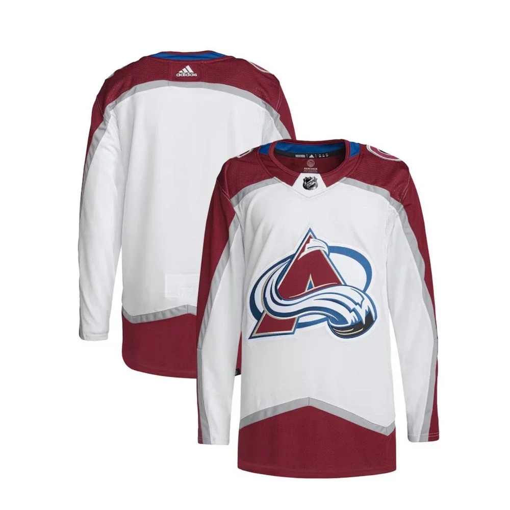 Adidas Authentic Colorado Avalanche PrimeGreen Jersey Size 54 XL White‎ Away NEW